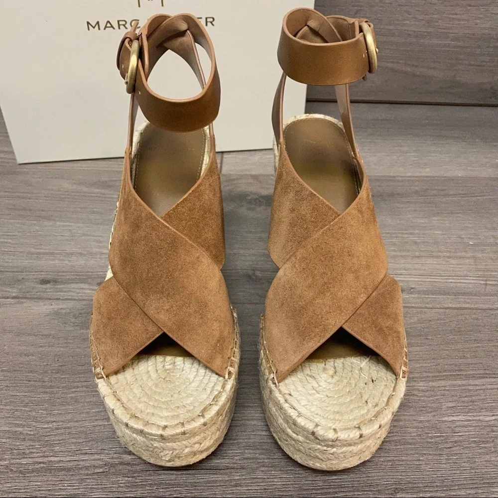 Marc Fisher | Abacia Natural Multi Suede Wedges